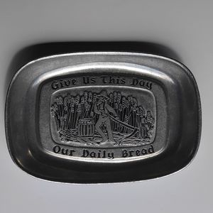 Vintage Carson Accents Pewter Bread Plate